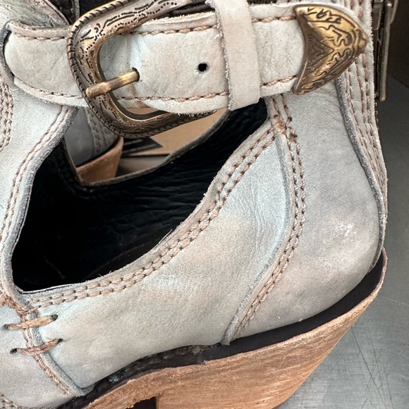 Liberty Black “Sully” cutout boots in brushed bluish gray leather. New in box! - Picture 3 of 6